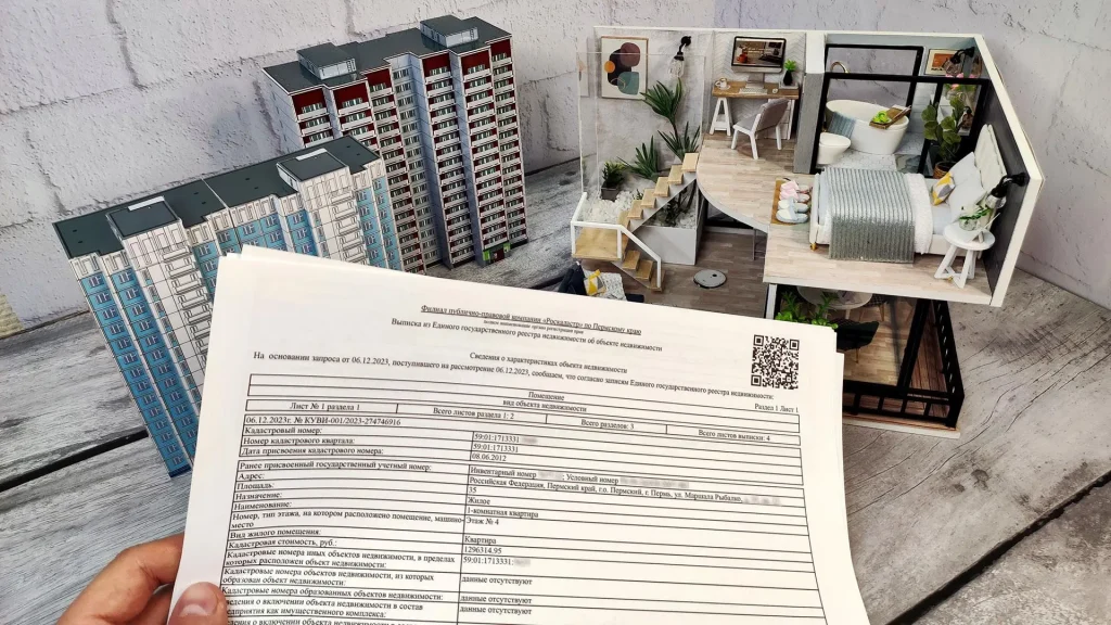 Выписка из ЕГРН и модель квартиры как подтверждение права собственности