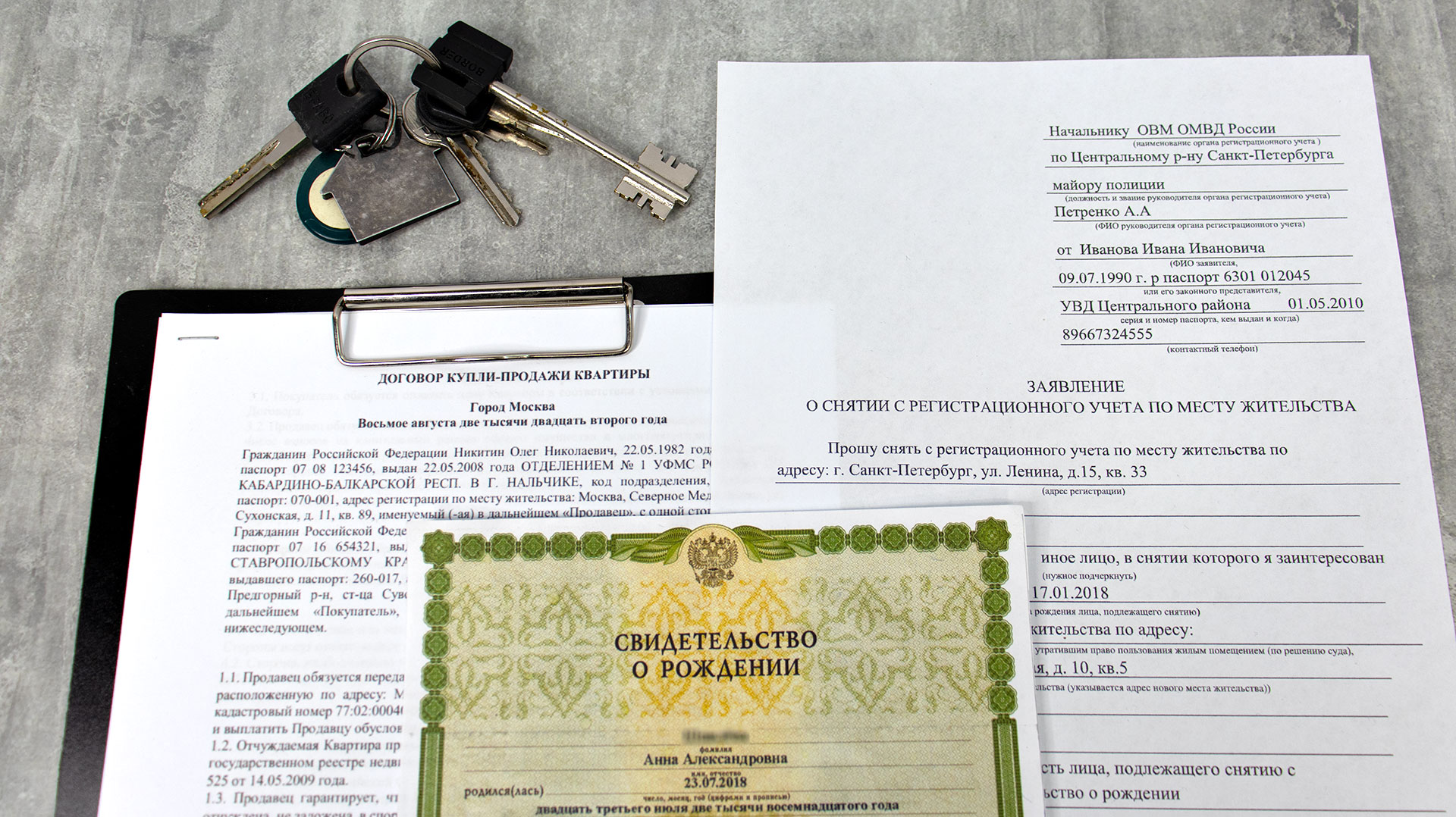Документы для выписки ребёнка из квартиры при продаже жилья
